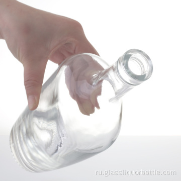 75Cl прозрачная бренди стеклянная бутылка